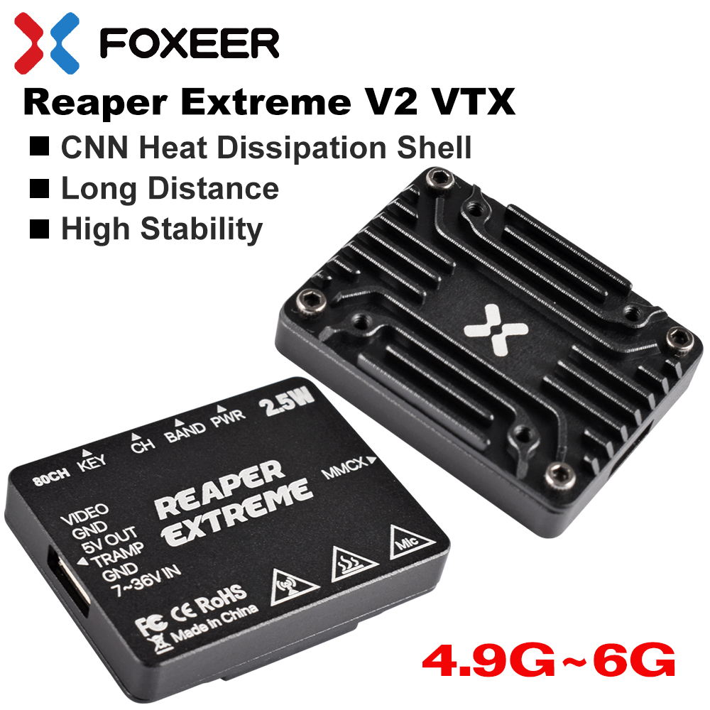 Foxeer 5.8G Reaper Extreme V2  - đánh giá và giá Foxeer Reaper Extreme 2.5W Vtx